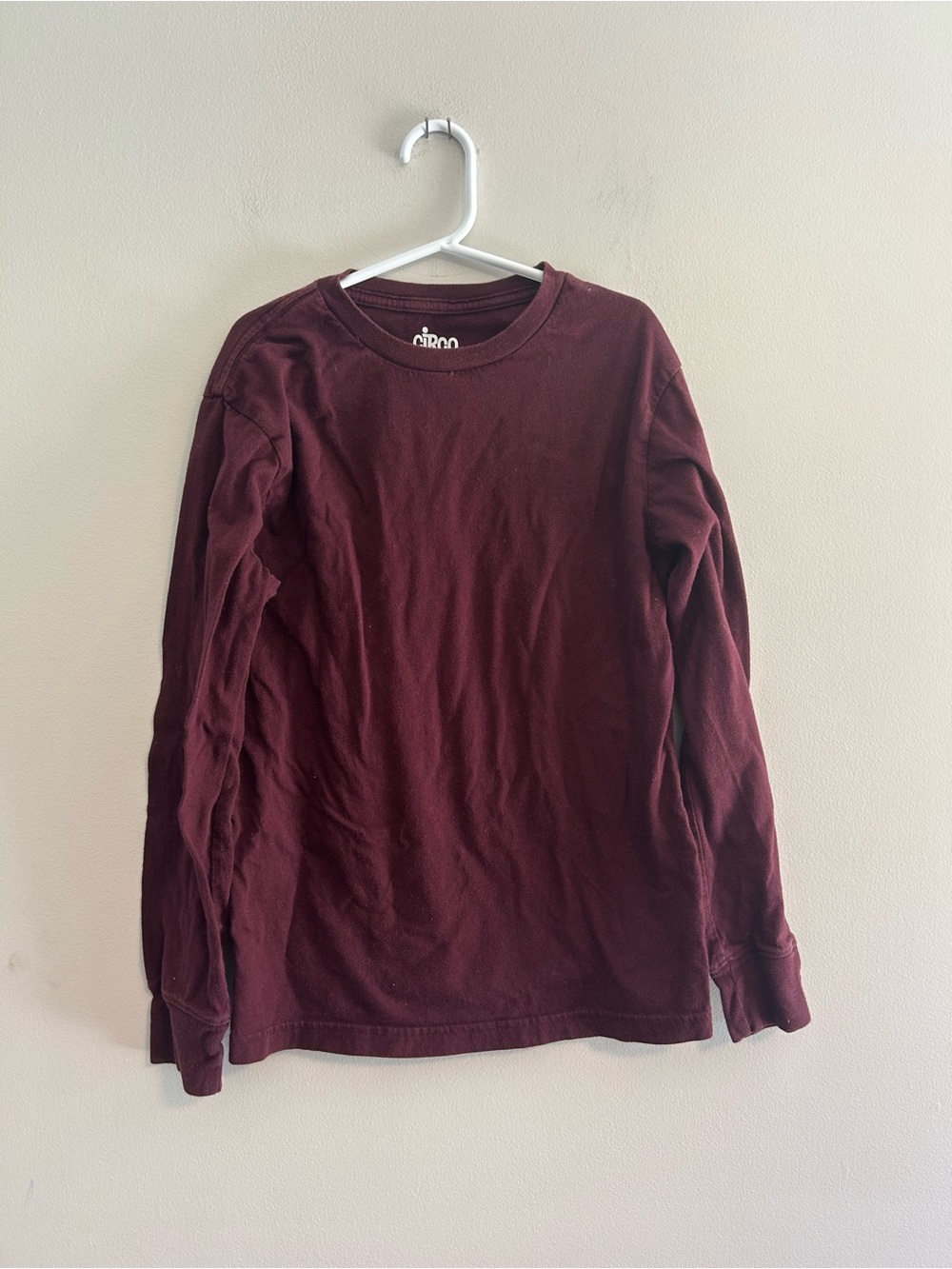 Circo youth 8/10 burgundy red Long-Sleeve shirt
